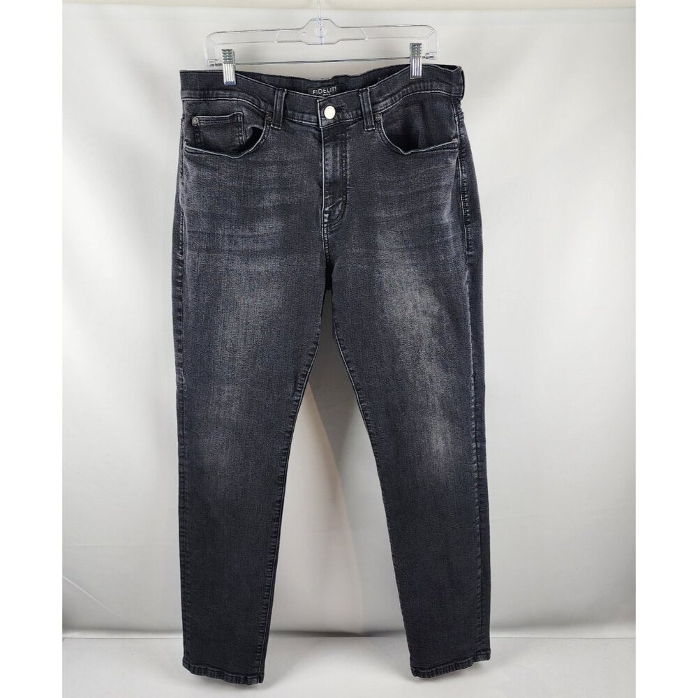 Fidelity Denim Indie Jean Mens 36x31 Shaker Black Slim Fit